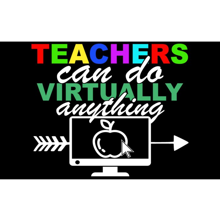 Teachers Can Do Virtually Anything Funny School Bumper Sticker