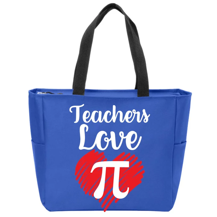 Teachers Love Pi Zip Tote Bag