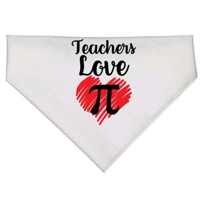 Teachers Love Pi USA-Made Doggie Bandana