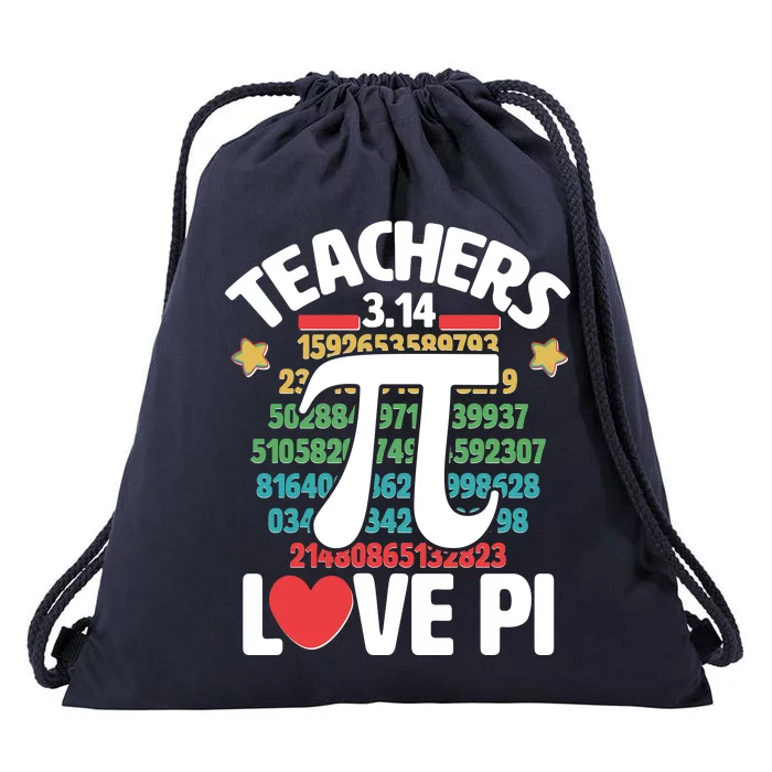 Teachers Love Pi 3.14 Drawstring Bag