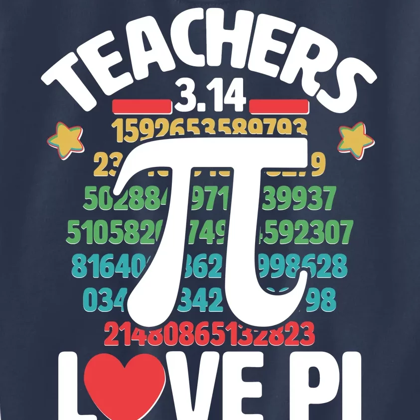 Teachers Love Pi 3.14 Kids Sweatshirt