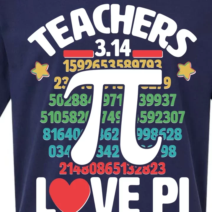 Teachers Love Pi 3.14 Sueded Cloud Jersey T-Shirt