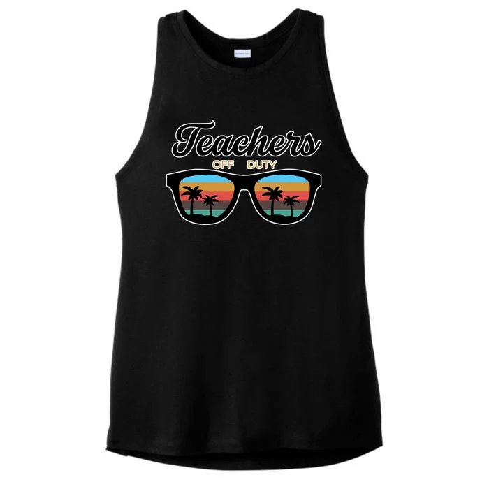 Teachers Off Duty Sunglasses Ladies Tri-Blend Wicking Tank