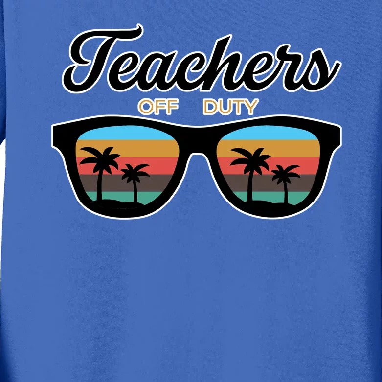 Teachers Off Duty Sunglasses Kids Long Sleeve Shirt