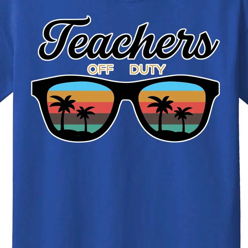 Teachers Off Duty Sunglasses Kids T-Shirt