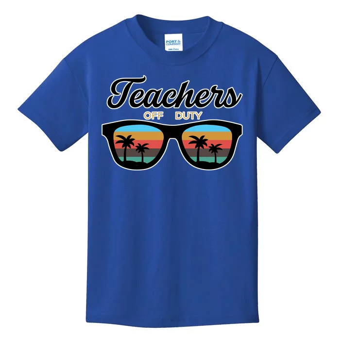 Teachers Off Duty Sunglasses Kids T-Shirt