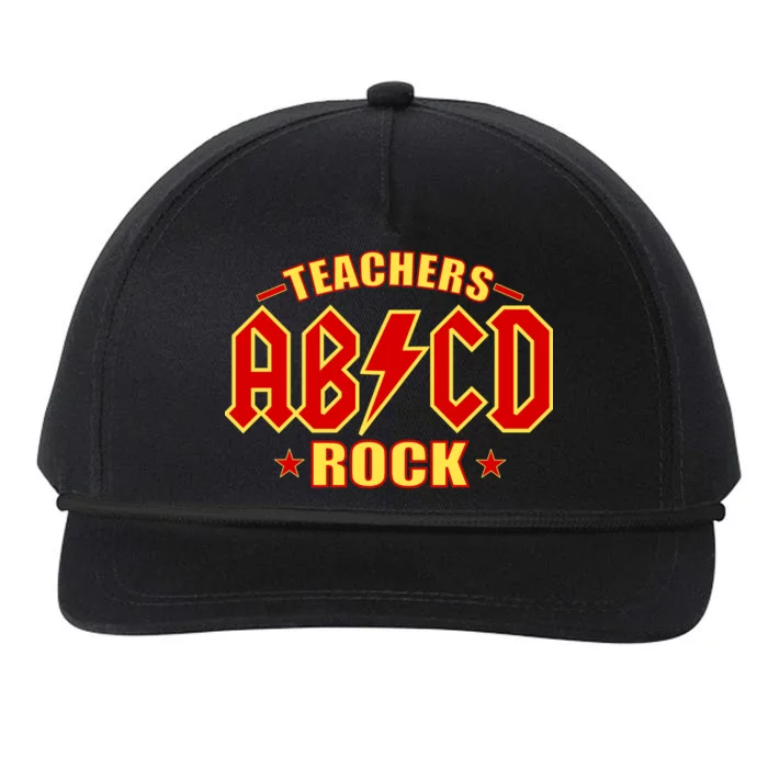 Teachers ROCK AB v CD ABCD Snapback Five-Panel Rope Hat