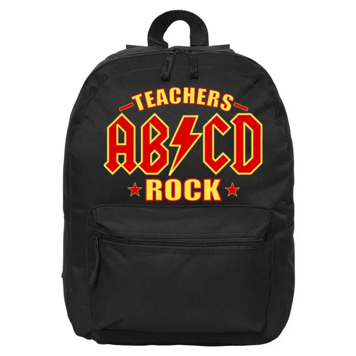 Teachers ROCK AB v CD ABCD 16 in Basic Backpack