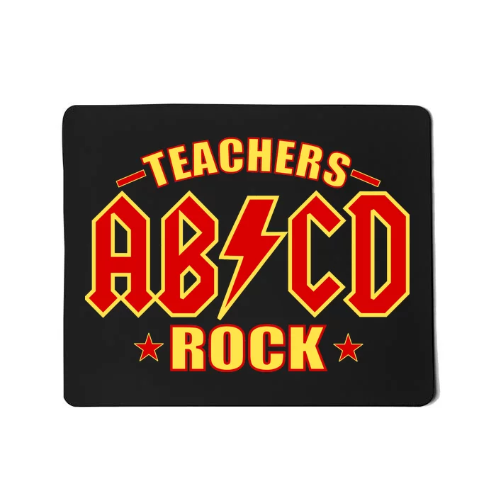 Teachers ROCK AB v CD ABCD Mousepad