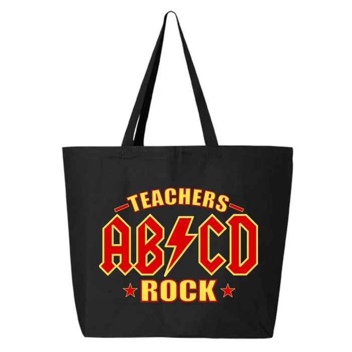 Teachers ROCK AB v CD ABCD 25L Jumbo Tote