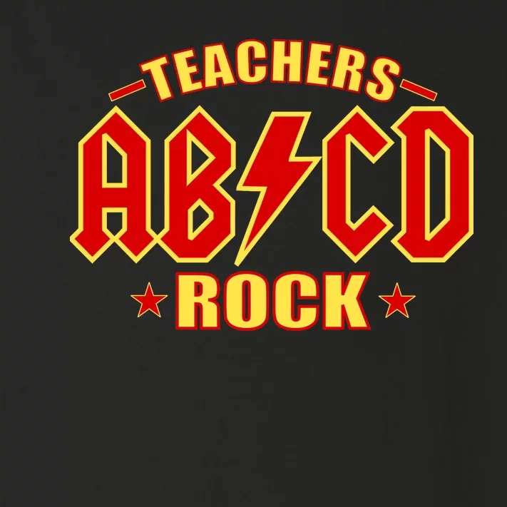 Teachers ROCK AB v CD ABCD Toddler Long Sleeve Shirt