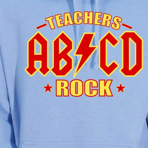 Teachers ROCK AB v CD ABCD Unisex Surf Hoodie