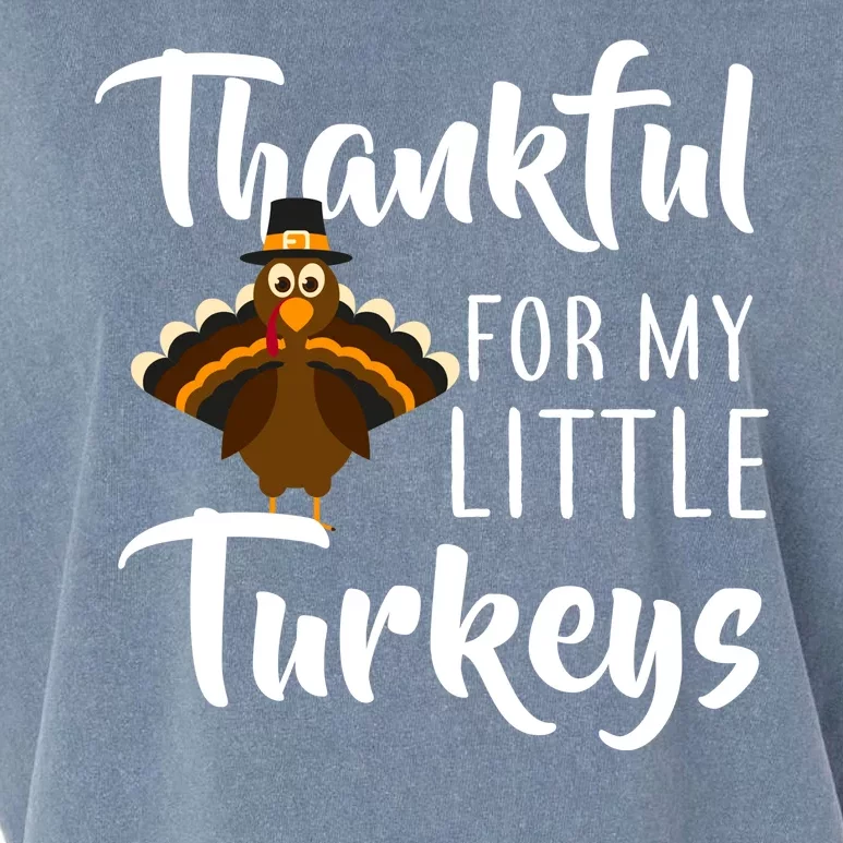 Teachers Thanksgiving Thankful For My little Turkeys Garment-Dyed Women's Muscle Tee