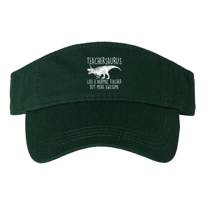 Teachersaurus Like A Normal Teacher But More Awesome Valucap Bio-Washed Visor