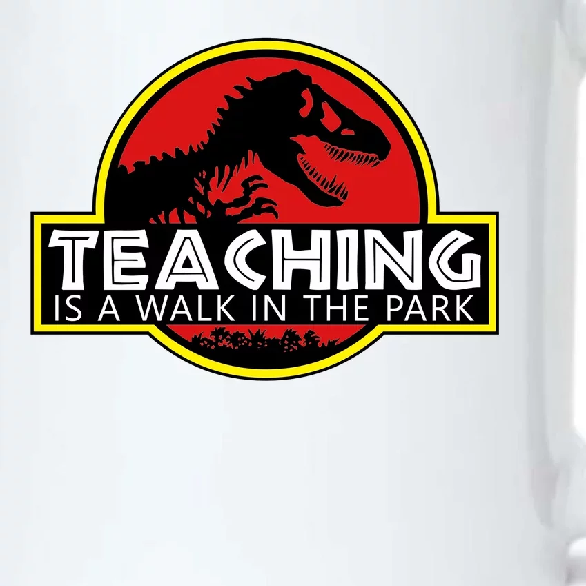 Teaching  Is A Walk In The Park Black Color Changing Mug