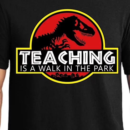 Teaching  Is A Walk In The Park Pajama Set