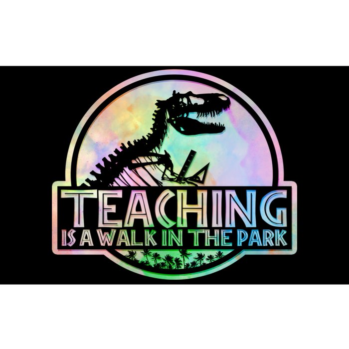 Teaching Is A Walk In The Park Funny Teacher Bumper Sticker