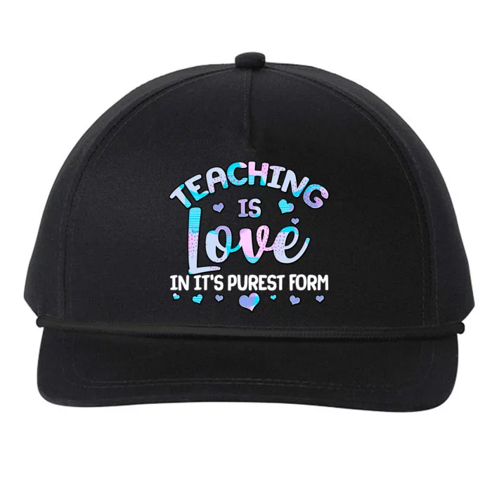 Teaching Is Love In It's Purest Form Snapback Five-Panel Rope Hat