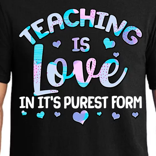 Teaching Is Love In It's Purest Form Pajama Set