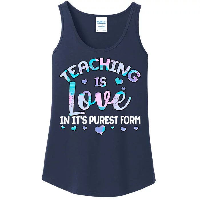 Teaching Is Love In It's Purest Form Ladies Essential Tank