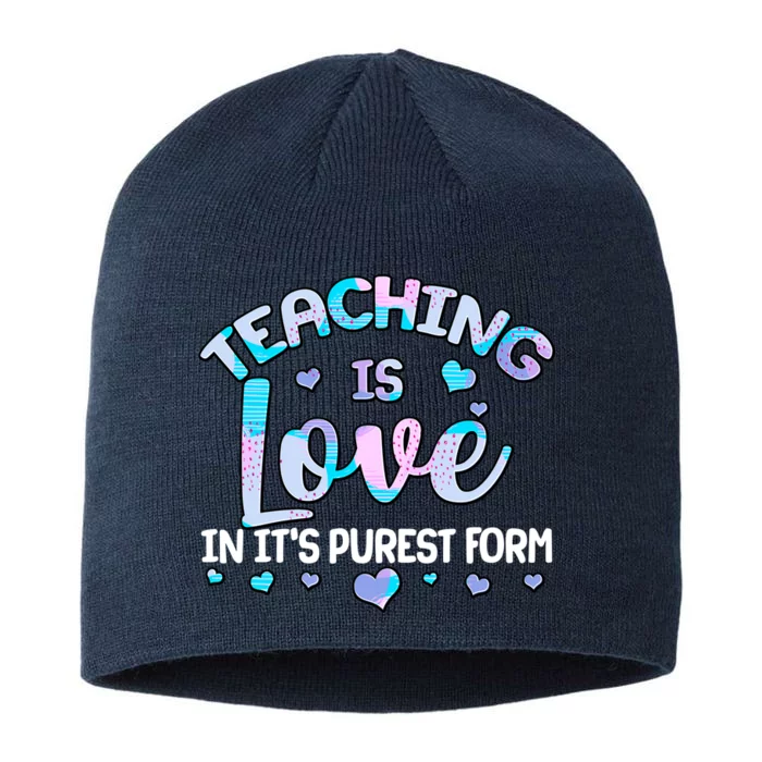 Teaching Is Love In It's Purest Form 8 1/2in Sustainable Knit Beanie