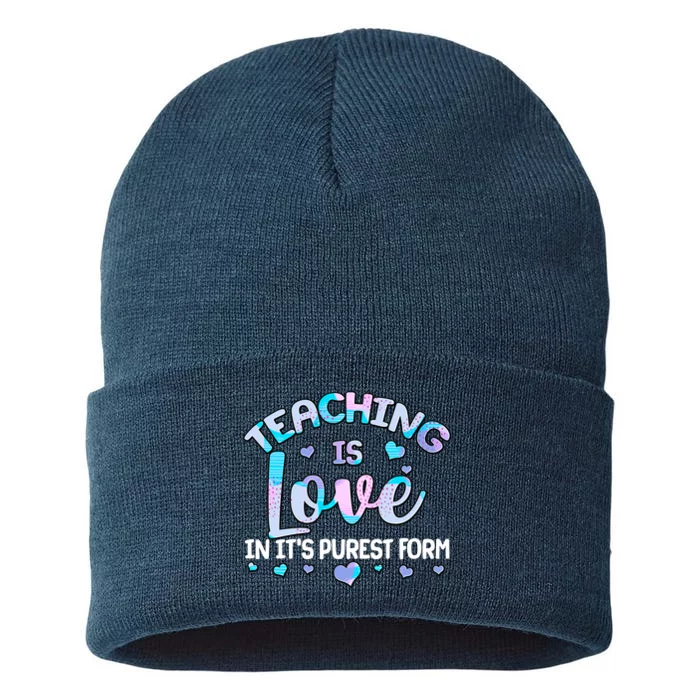 Teaching Is Love In It's Purest Form Sustainable Knit Beanie