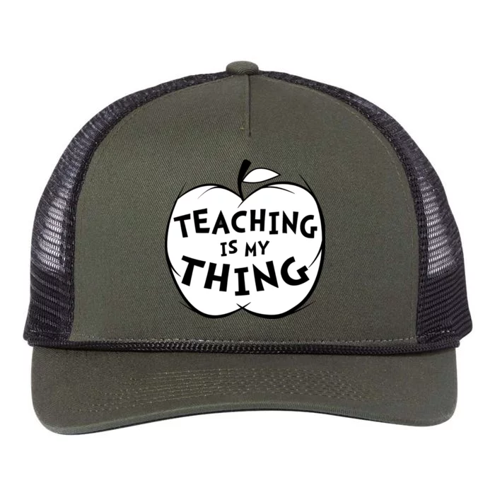 Teaching Is My Thing Retro Rope Trucker Hat Cap