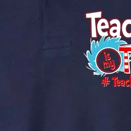 Teaching Is My Thing Teacher Squad Funny Softstyle Adult Sport Polo