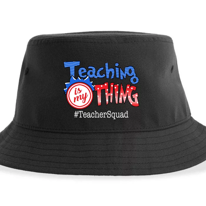 Teaching Is My Thing TeacherSquad Sustainable Bucket Hat