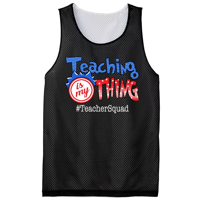 Teaching Is My Thing TeacherSquad Mesh Reversible Basketball Jersey Tank