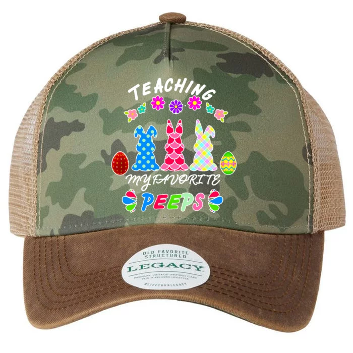 Teaching My Favorite Peeps Cute Easter Bunnies Legacy Tie Dye Trucker Hat