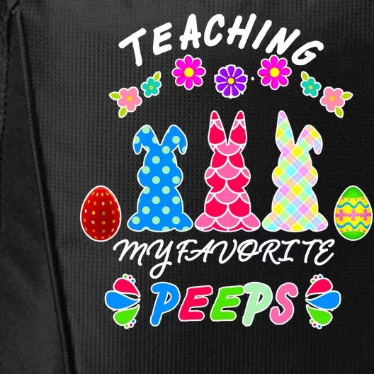 Teaching My Favorite Peeps Cute Easter Bunnies City Backpack