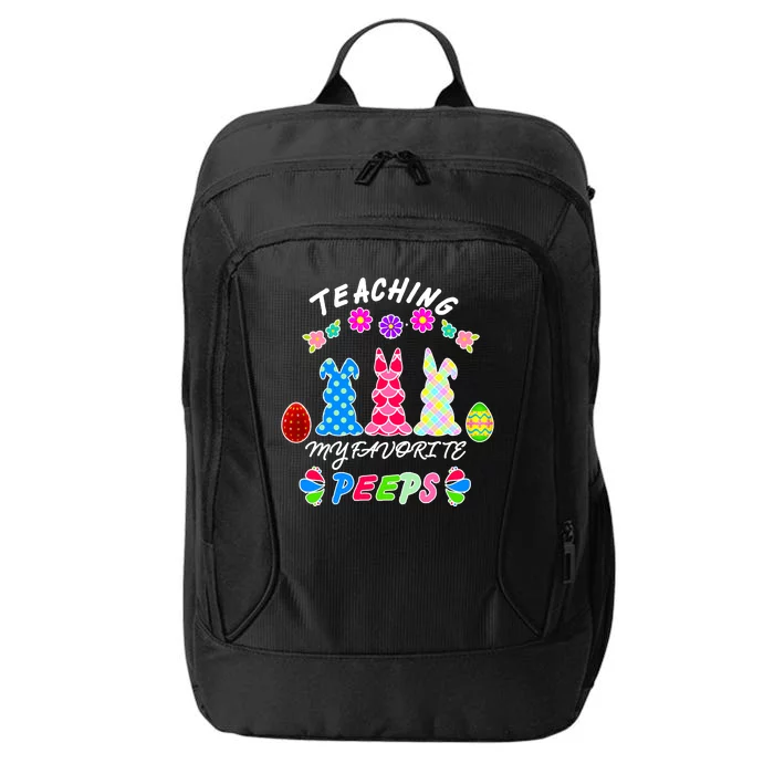 Teaching My Favorite Peeps Cute Easter Bunnies City Backpack