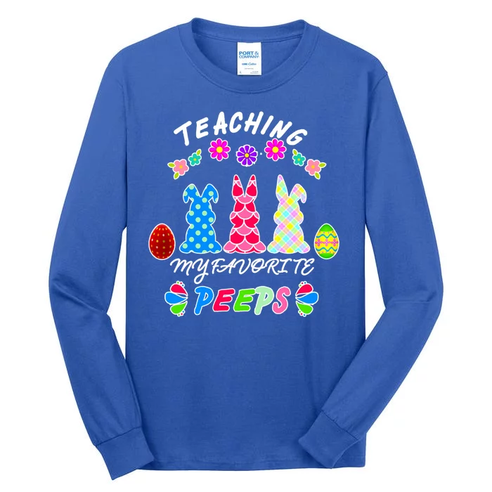 Teaching My Favorite Peeps Cute Easter Bunnies Tall Long Sleeve T-Shirt