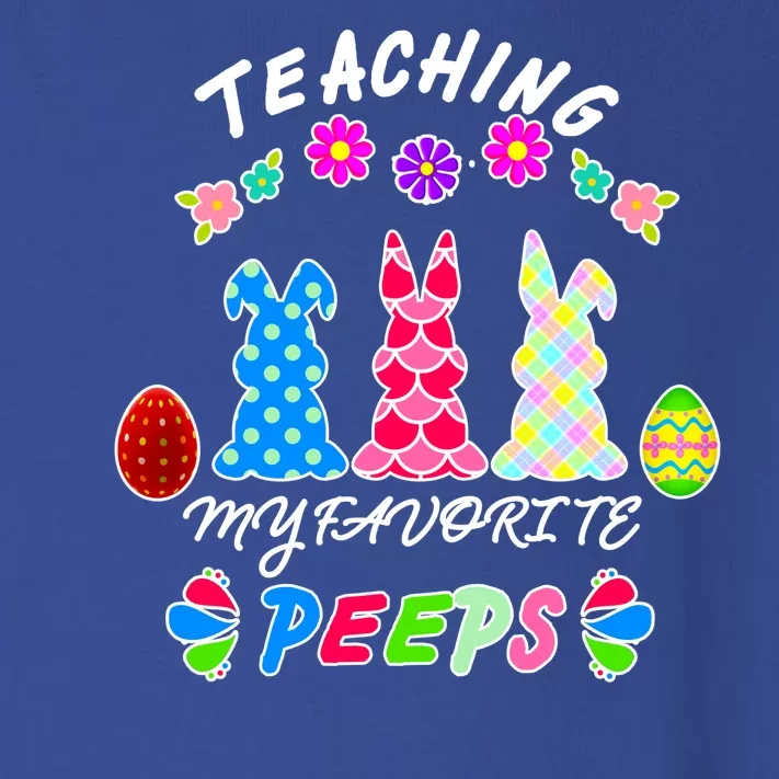 Teaching My Favorite Peeps Cute Easter Bunnies Toddler Long Sleeve Shirt