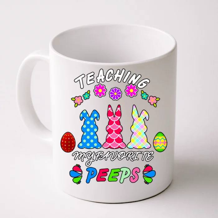 Teaching My Favorite Peeps Cute Easter Bunnies Front & Back Coffee Mug