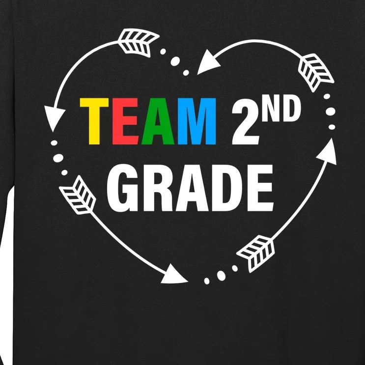 Team 2nd Grade Arrow Heart Long Sleeve Shirt