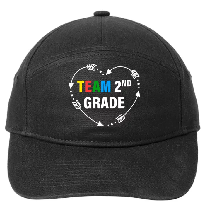 Team 2nd Grade Arrow Heart 7-Panel Snapback Hat