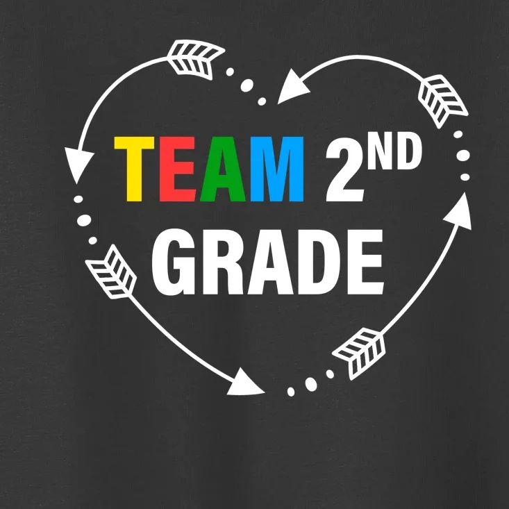 Team 2nd Grade Arrow Heart Toddler T-Shirt