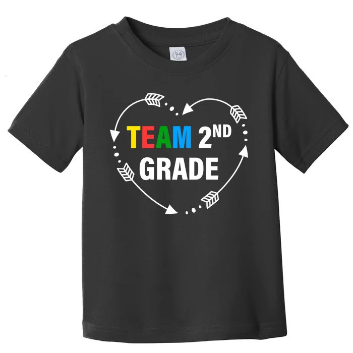 Team 2nd Grade Arrow Heart Toddler T-Shirt