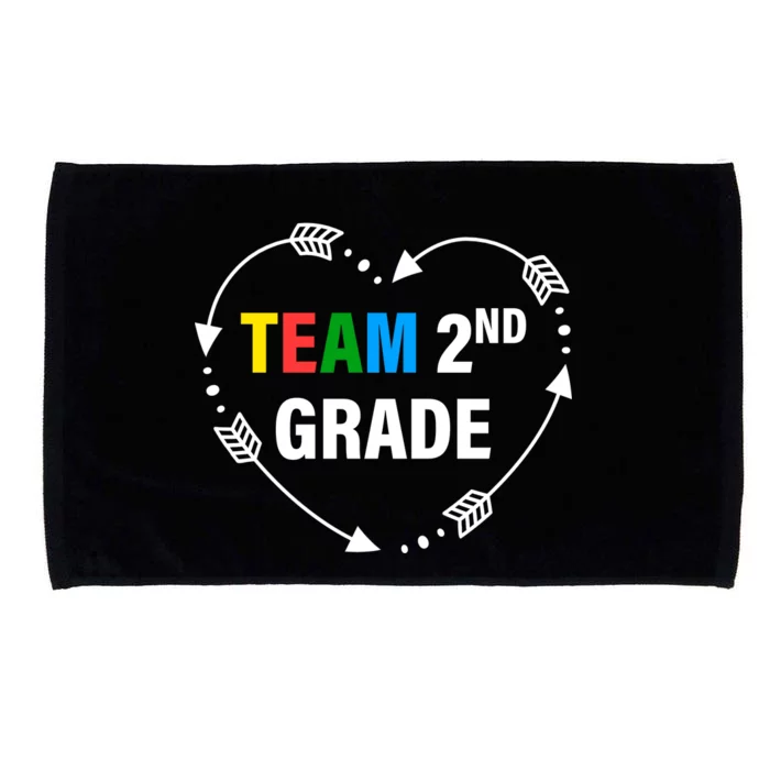 Team 2nd Grade Arrow Heart Microfiber Hand Towel