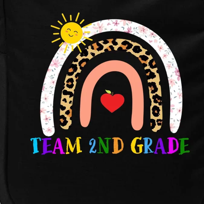 Team 2nd Grade Cute Rainbow Teachers Students Impact Tech Backpack