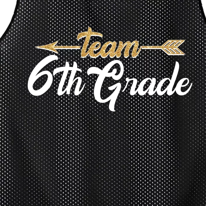 Team 6th Grade Golden Arrow Mesh Reversible Basketball Jersey Tank