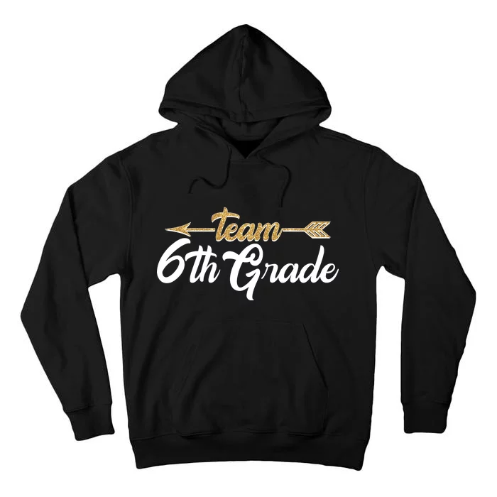 Team 6th Grade Golden Arrow Tall Hoodie