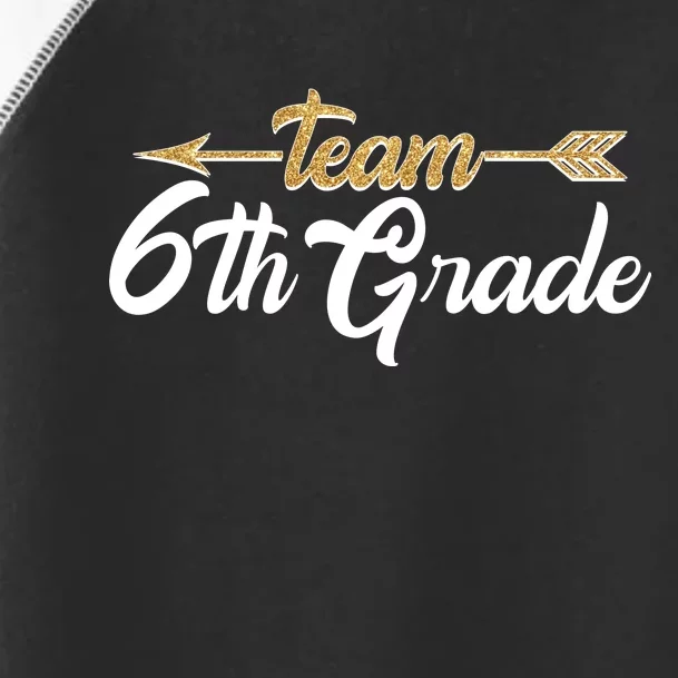 Team 6th Grade Golden Arrow Toddler Fine Jersey T-Shirt