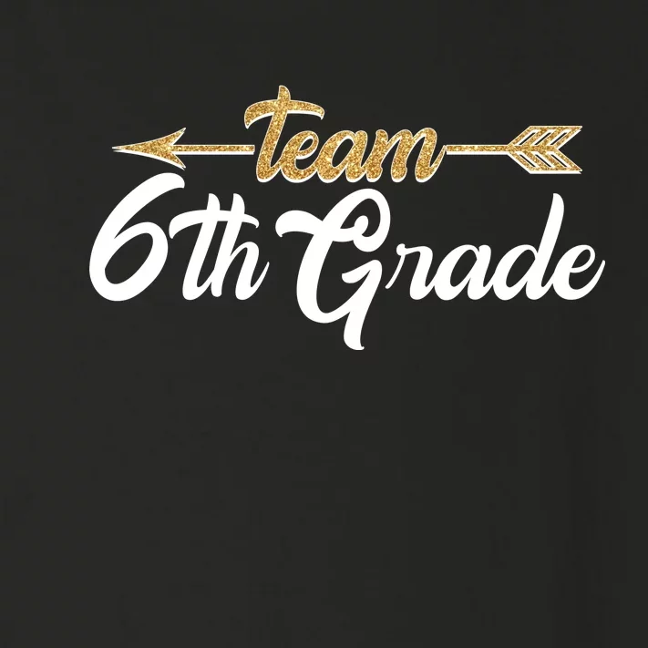 Team 6th Grade Golden Arrow Toddler Long Sleeve Shirt