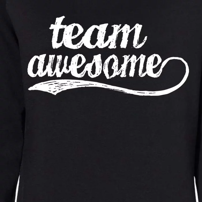 Team Awesome Retro Womens California Wash Sweatshirt