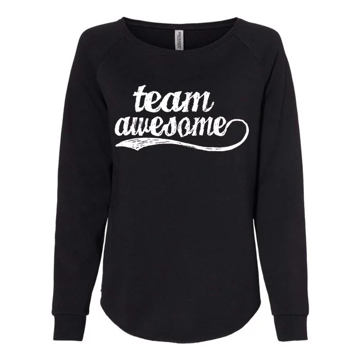 Team Awesome Retro Womens California Wash Sweatshirt