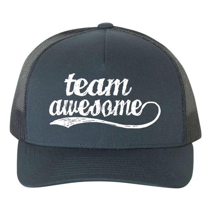 Team Awesome Retro Yupoong Adult 5-Panel Trucker Hat