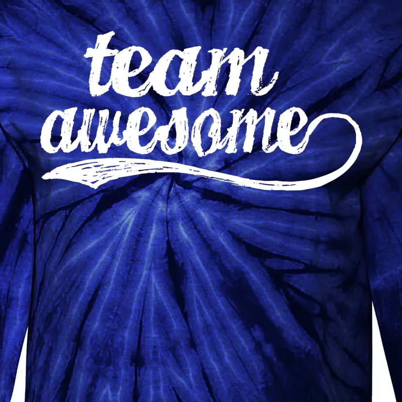 Team Awesome Retro Tie-Dye Long Sleeve Shirt